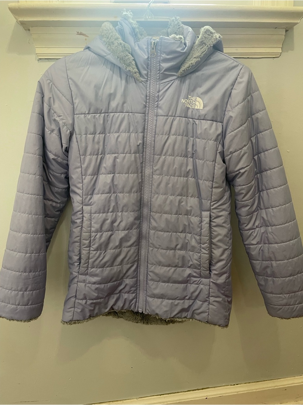 The North Face Kids' Light Purple Hooded Jacket- M (10/12)